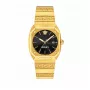 VERSACE moteriškas laikrodis VE8F00424, kvarcinis, 44 mm, juodas ciferblatas, odinis dirželis