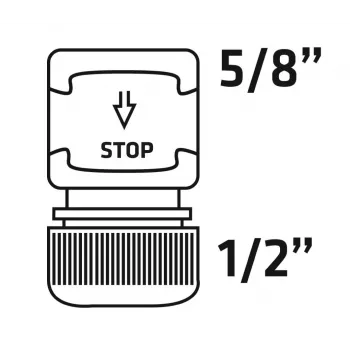Verto 15G731-30 Sodo žarnos greitojo jungimo rinkinys, 1/2 colio, plastikas, 30 vnt., žalia/juoda