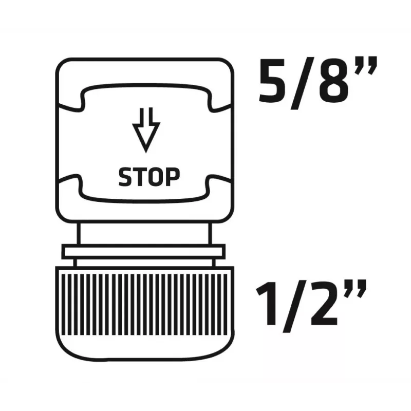 Verto 15G731-30 Sodo žarnos greitojo jungimo rinkinys, 1/2 colio, plastikas, 30 vnt., žalia/juoda