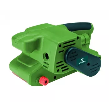 VERTO 51G707 800W elektrinis juostinis šlifuoklis 75x533mm su dulkių maišu