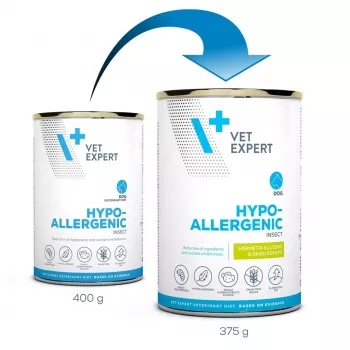 VetExpert Veterinary Diet Hypoallergenic Insect 375g Sausas Šunų Maistas