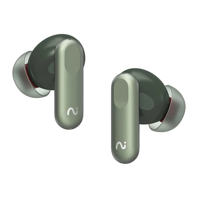VIAIM Nano+ AI ausinės su balso įrašytuvu, žalios, Bluetooth 5.3, IPX4, 32GB, ENC, liečiamos
