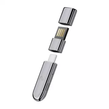 VIAIM Notekit AI įrašymo raktas XFVI-D02 (pilka) – AI balso įrašytuvas su 32GB atmintimi, dvigubais MEMS mikrofonais, Bluetooth 5.0, USB-C
