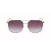 Victoria Beckham VB202S-712 Moteriški dideli kvadratiniai akiniai nuo saulės, auksinis metalinis rėmelis, rudi gradientiniai lęšiai, 59 mm