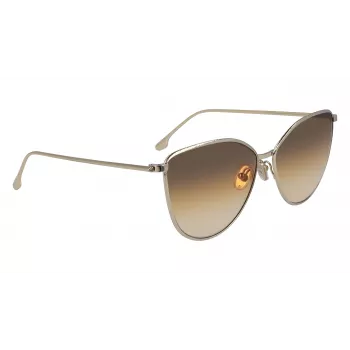 Victoria Beckham VB209S-708 Moteriški katės akies akiniai nuo saulės Havana/Auksas 59mm
