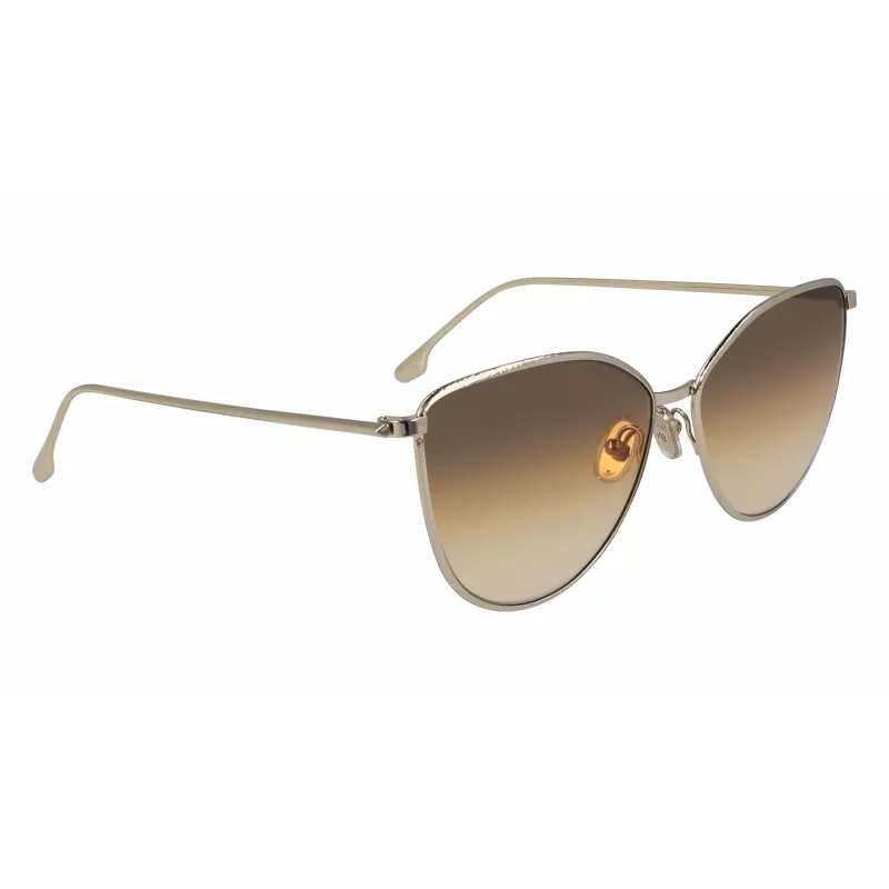Victoria Beckham VB209S-708 Moteriški katės akies akiniai nuo saulės Havana/Auksas 59mm