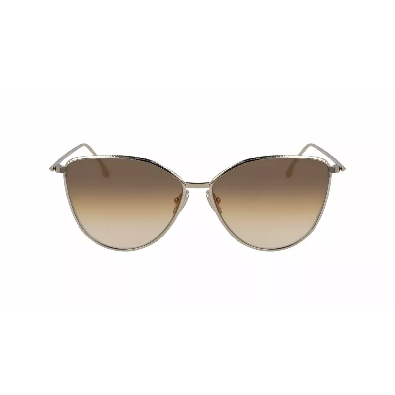 Victoria Beckham VB209S-708 Moteriški katės akies akiniai nuo saulės Havana/Auksas 59mm