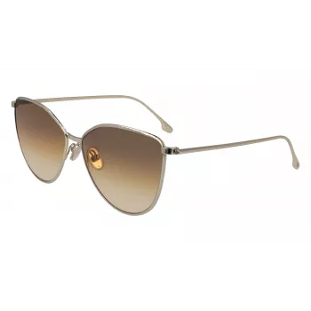 Victoria Beckham VB209S-708 Moteriški katės akies akiniai nuo saulės Havana/Auksas 59mm