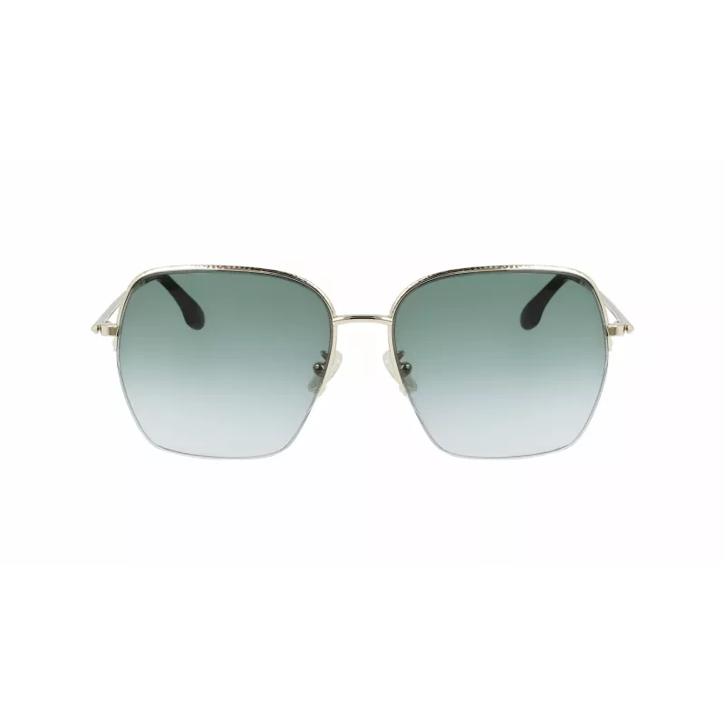 Victoria Beckham VB214SA-700 Moteriški akiniai nuo saulės - Havana acetato rėmelis, rudi gradientiniai lęšiai, 61 mm