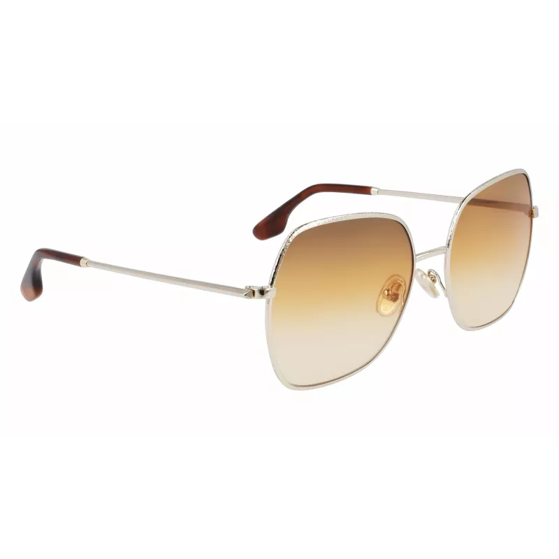 Victoria Beckham VB223S-708 Moteriški Akiniai nuo Saulės - Havana Acetato Rėmelis, Rudi Polikarbonato Lęšiai, 56mm