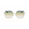 Victoria Beckham VB223S-727 moteriški akiniai nuo saulės Havana acetatas kvadratinis rėmas rudi gradientiniai lęšiai 56mm