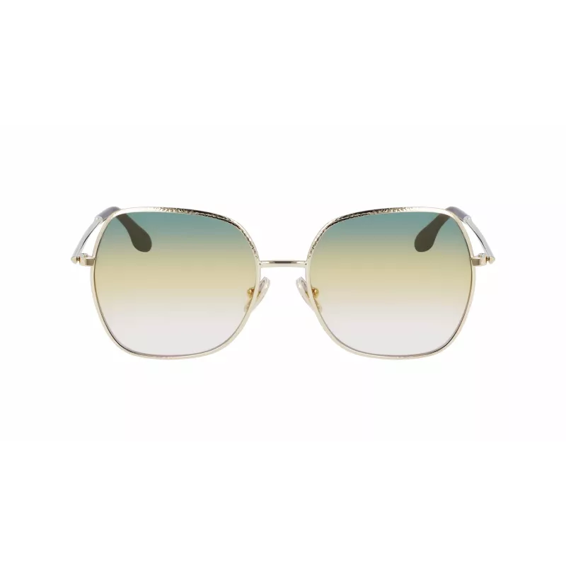 Victoria Beckham VB223S-727 moteriški akiniai nuo saulės Havana acetatas kvadratinis rėmas rudi gradientiniai lęšiai 56mm