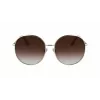 Victoria Beckham VB224S-702 moteriški akiniai nuo saulės Auksas/Havana ruda gradacija 59mm