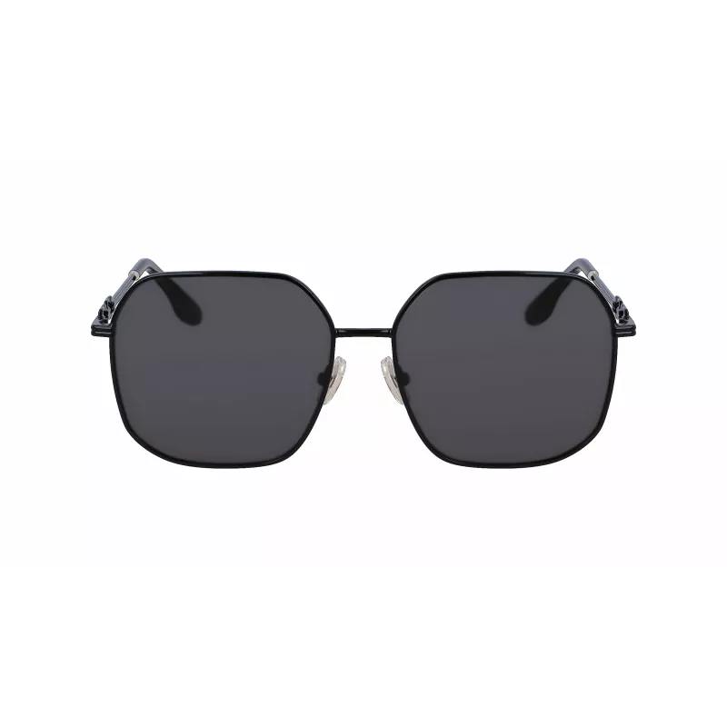Victoria Beckham VB232S-001 Moteriški akiniai nuo saulės - Juodas rėmelis, pilki gradientiniai lęšiai, 58 mm