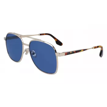 Victoria Beckham VB233S5817720 Moteriški akiniai nuo saulės - Acetatinis kvadratinis rėmelis - 58/17/140 mm
