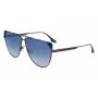 Victoria Beckham VB239S6309319 Moteriški dideli kvadratiniai akiniai nuo saulės juodi acetatiniai pilki gradientiniai lęšiai 63 mm