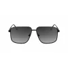 Victoria Beckham VB243S Moteriški akiniai nuo saulės, blizgaus juodo rėmelio, pilki lęšiai, 57/13/140 mm