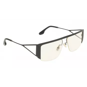 Victoria Beckham VB250S5913001 Moteriški dideli kvadratiniai akiniai nuo saulės - Juodas rėmelis, pilki gradientiniai lęšiai 59mm