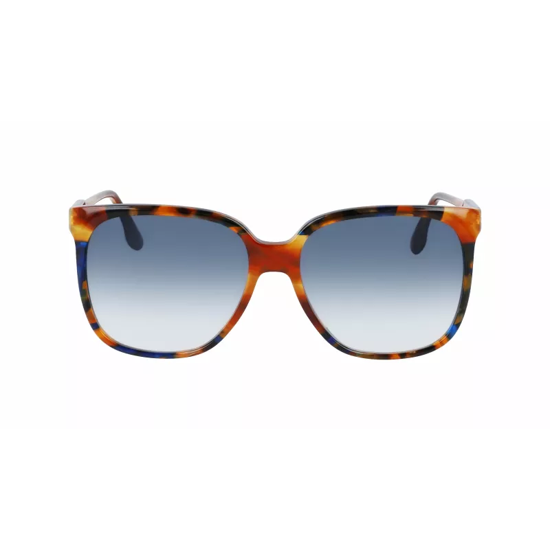 Victoria Beckham VB610SCB-212 Moteriški akiniai nuo saulės Havana Acetate Drugelio formos rėmelis Rudi gradientiniai lęšiai 59mm
