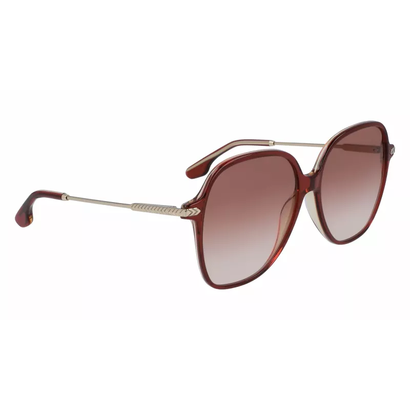 Victoria Beckham VB613S-607 Moteriški katės akies akiniai nuo saulės - Havana/Ruda gradientas 59mm