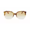 Victoria Beckham VB617S-222 Moteriški Oversized Drugelio Formos Akiniai Nuo Saulės Havana Acetatas Ruda Gradientinė