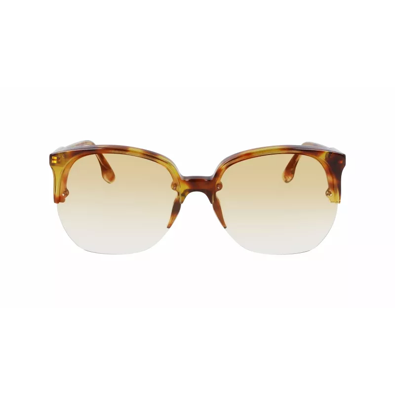 Victoria Beckham VB617S-222 Moteriški Oversized Drugelio Formos Akiniai Nuo Saulės Havana Acetatas Ruda Gradientinė