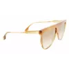 Victoria Beckham VB619S6509774 Moteriški Aviatoriaus Stiliaus Akiniai Nuo Saulės Auksiniu Rėmeliu Rudais Gradientiniais Lęšiais 65mm