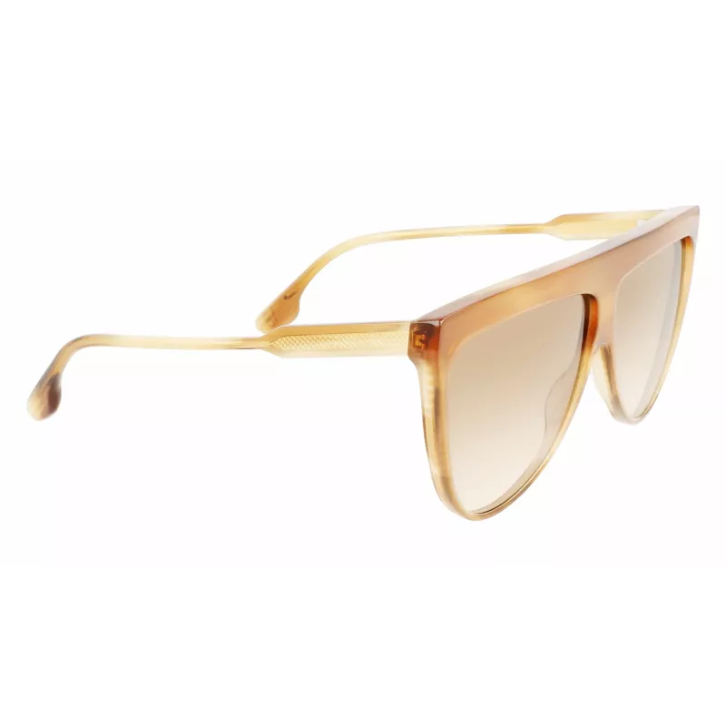 Victoria Beckham VB619S6509774 Moteriški Aviatoriaus Stiliaus Akiniai Nuo Saulės Auksiniu Rėmeliu Rudais Gradientiniais Lęšiais 65mm