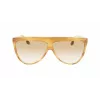 Victoria Beckham VB619S6509774 Moteriški Aviatoriaus Stiliaus Akiniai Nuo Saulės Auksiniu Rėmeliu Rudais Gradientiniais Lęšiais 65mm