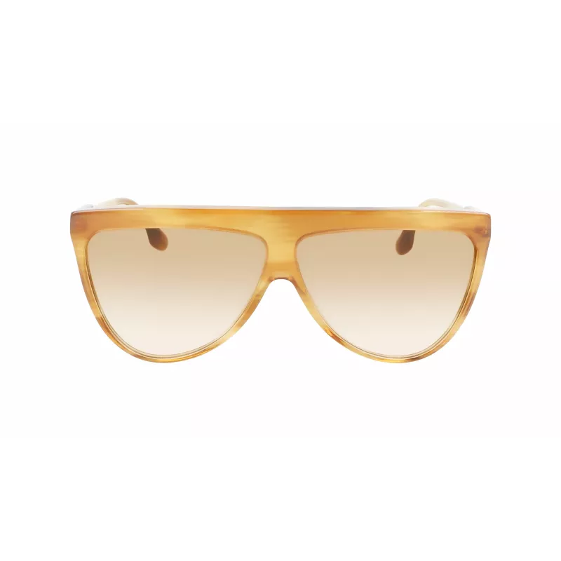 Victoria Beckham VB619S6509774 Moteriški Aviatoriaus Stiliaus Akiniai Nuo Saulės Auksiniu Rėmeliu Rudais Gradientiniais Lęšiais 65mm