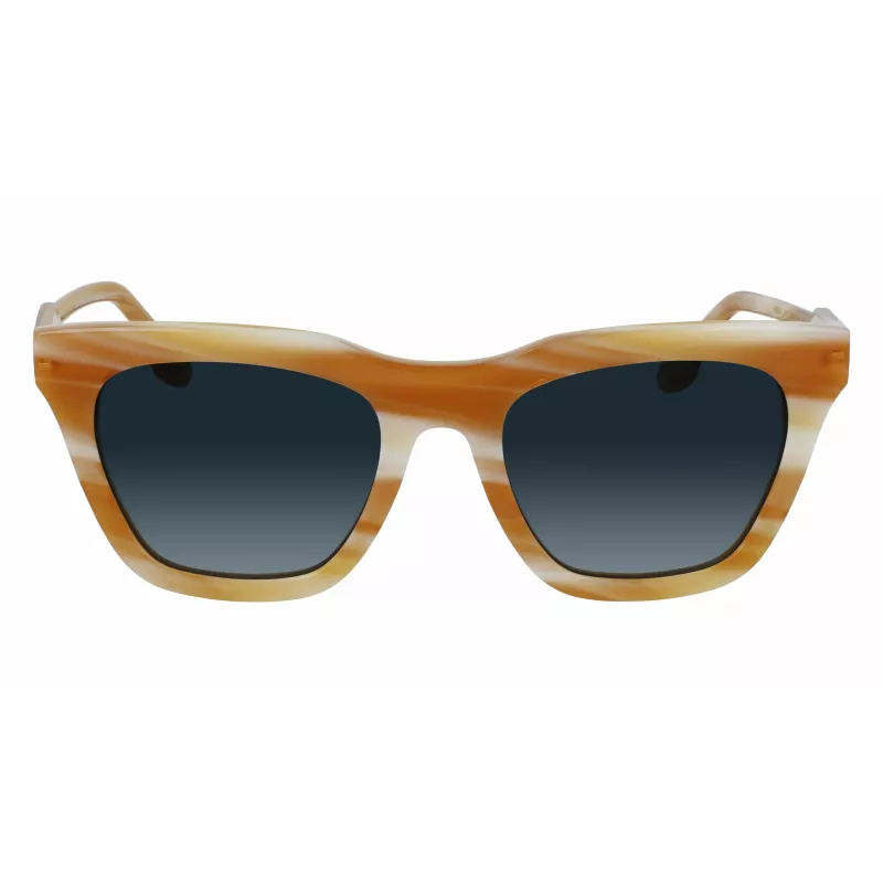 Victoria Beckham VB630S-774 Moteriški kvadratiniai acetatiniai akiniai nuo saulės Havana Brown Gradient 53mm