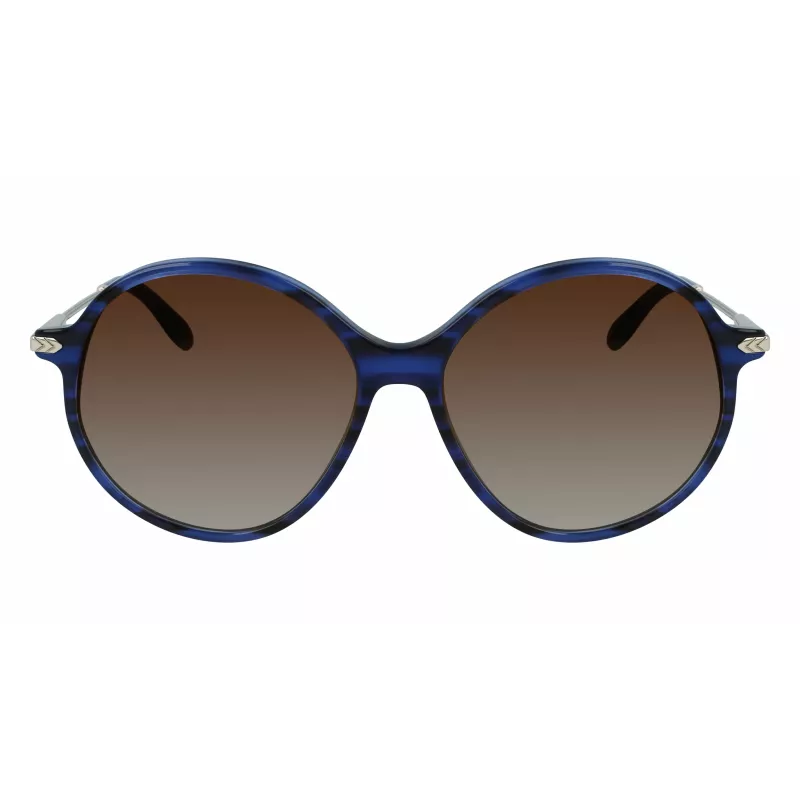 Victoria Beckham VB632S-419 Moteriški akiniai nuo saulės Havana Mėlynas Gradientas 58mm