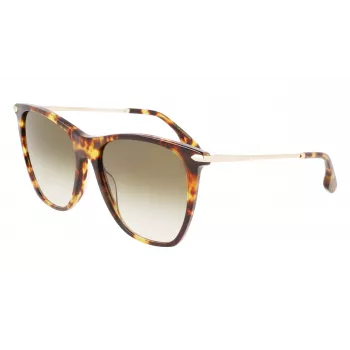 Victoria Beckham VB636S-221 moteriški akiniai nuo saulės Havana Brown 58mm