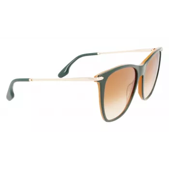 Victoria Beckham VB636S-342 Moteriški akiniai nuo saulės - Havana vėžlio kiauto spalvos rėmelis, rudi gradientiniai lęšiai, 58 mm