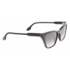 Victoria Beckham VB638S-001 Moteriški kvadratiniai akiniai nuo saulės juodi/pilki 55/17/140 mm