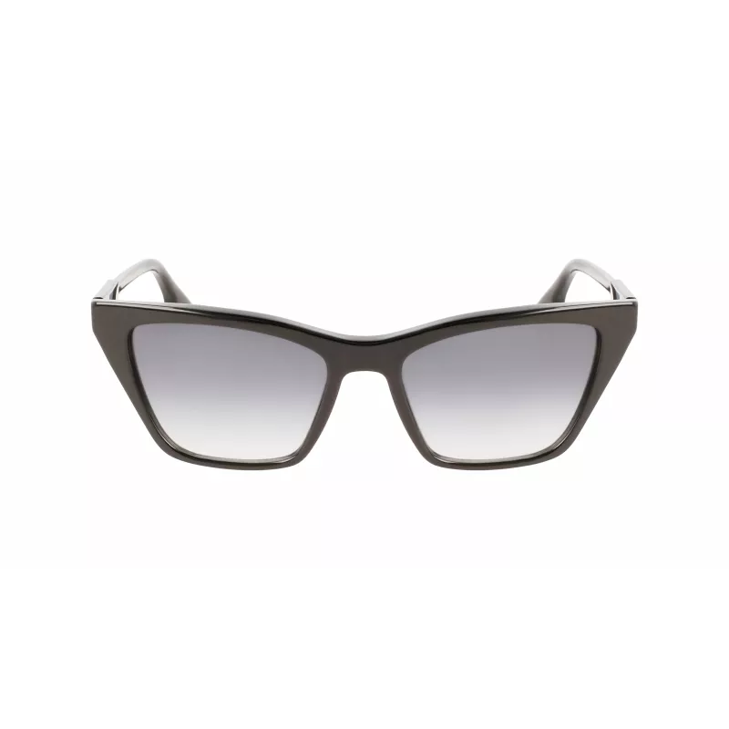 Victoria Beckham VB638S-001 Moteriški kvadratiniai akiniai nuo saulės juodi/pilki 55/17/140 mm