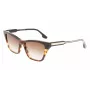 Victoria Beckham VB638S-005 moteriški kvadratiniai acetatiniai akiniai nuo saulės - juodas rėmelis, pilki gradientiniai lęšiai 55/17/140 mm