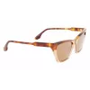 Victoria Beckham VB638S-218 Moteriški Akiniai nuo Saulės Havana Ruda Gradientas 55mm