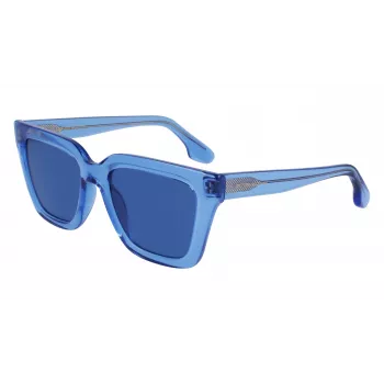 Moteriški akiniai nuo saulės Victoria Beckham VB644S-320, tamsiai Havana acetato rėmelis, rudi gradientiniai lęšiai, 53 mm