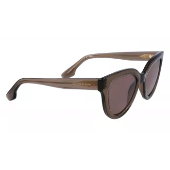 Victoria Beckham VB649S-303 Moteriški katės akies akiniai nuo saulės Havana rudi gradientiniai 52mm