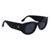 Victoria Beckham VB654S5022001 Moteriški akiniai nuo saulės – juodas rėmelis, pilki lęšiai, 50 mm