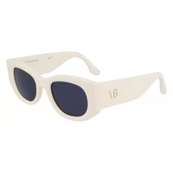 Moteriški akiniai nuo saulės Victoria Beckham VB654S5022103 - Juodas acetatinis rėmelis, pilki polikarbonatiniai lęšiai, 50 mm