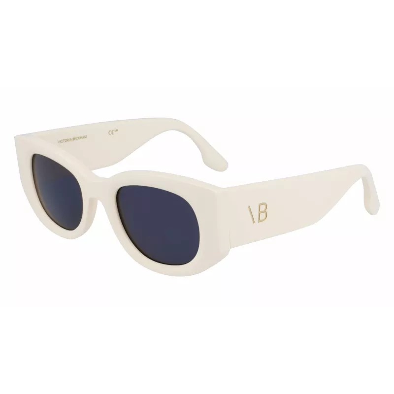 Moteriški akiniai nuo saulės Victoria Beckham VB654S5022103 - Juodas acetatinis rėmelis, pilki polikarbonatiniai lęšiai, 50 mm