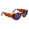 Victoria Beckham VB654S5022222 Moteriški kvadratiniai akiniai nuo saulės juodi/pilki 50mm