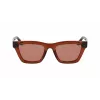 Victoria Beckham VB656S-203 moteriški akiniai nuo saulės - rudas havana acetato rėmelis su rudais gradientiniais lęšiais - 52 mm