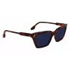 Victoria Beckham VB661S-215 Moteriški kvadratiniai acetatiniai akiniai nuo saulės Havana rudi gradientiniai 57mm