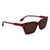 Victoria Beckham VB661S5716610 Moteriški kvadratiniai acetatiniai akiniai nuo saulės - Red Havana 57mm