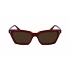 Victoria Beckham VB661S5716610 Moteriški kvadratiniai acetatiniai akiniai nuo saulės - Red Havana 57mm