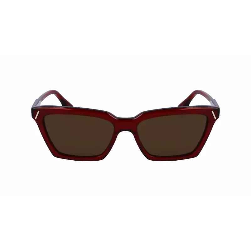Victoria Beckham VB661S5716610 Moteriški kvadratiniai acetatiniai akiniai nuo saulės - Red Havana 57mm