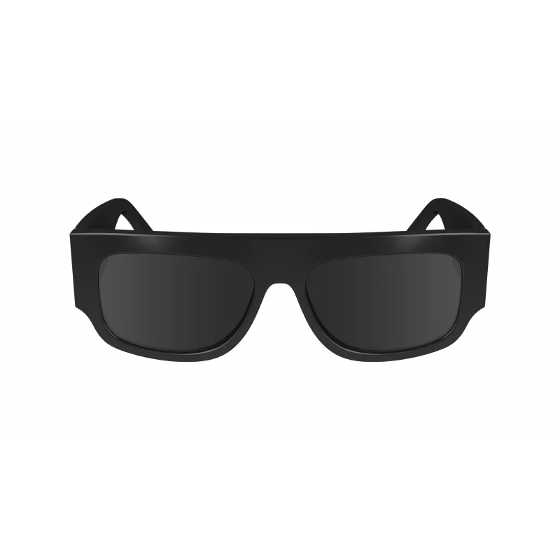 Victoria Beckham VB666S5516001 Moteriški kvadratiniai akiniai nuo saulės - Juodas acetatinis rėmelis, juodi polikarbonatiniai lęšiai, 55/16/145 mm